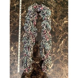 Cheetah Print Scrunch Scarf